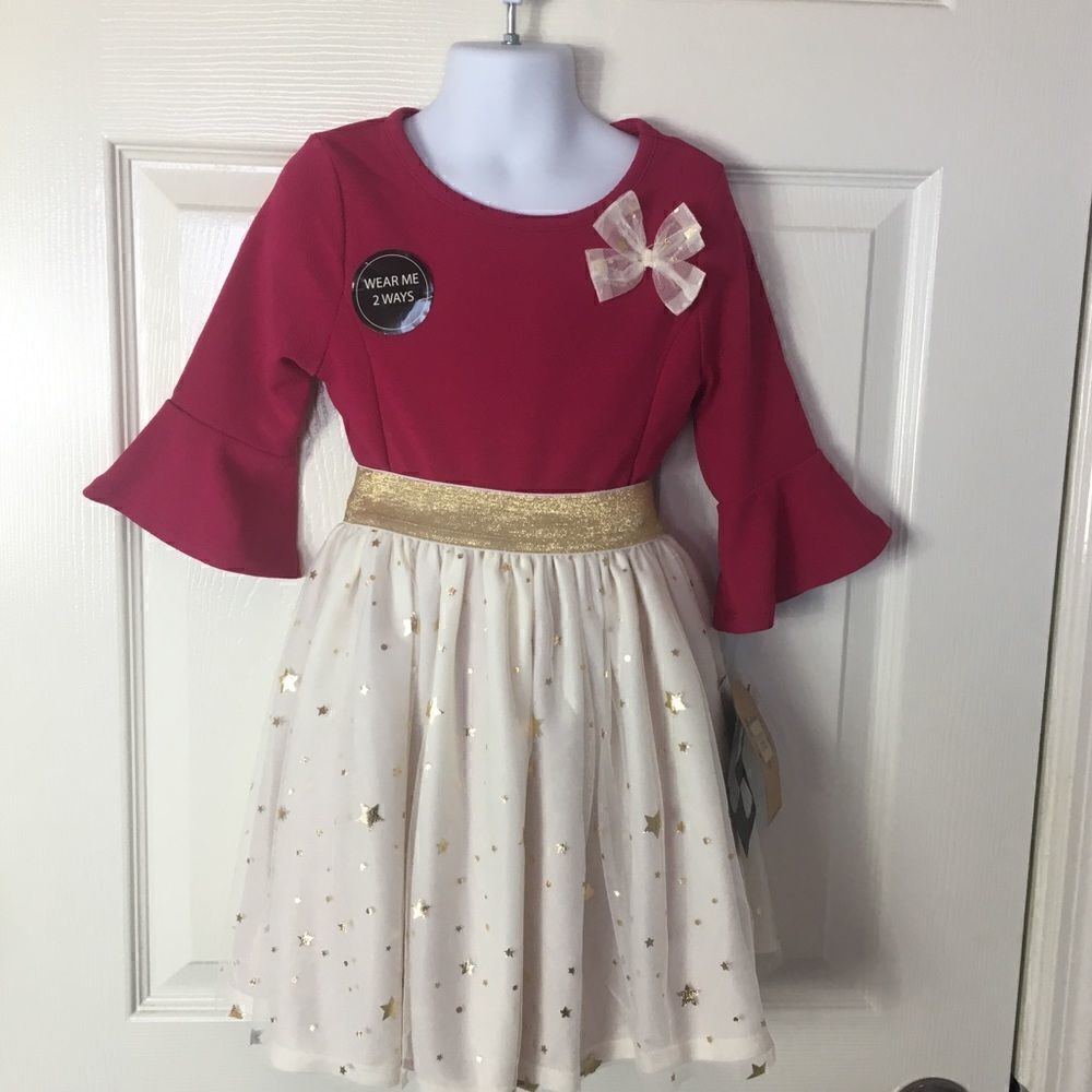 FOREVER ME 2-in-1 Dress and Star Skirt Set Size 5